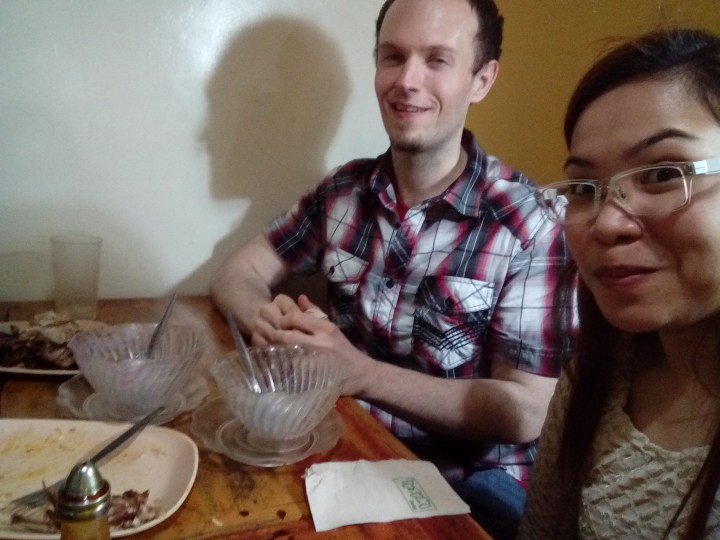 After our meal at Mang Inasal finished. The only thing we left were chicken bones.