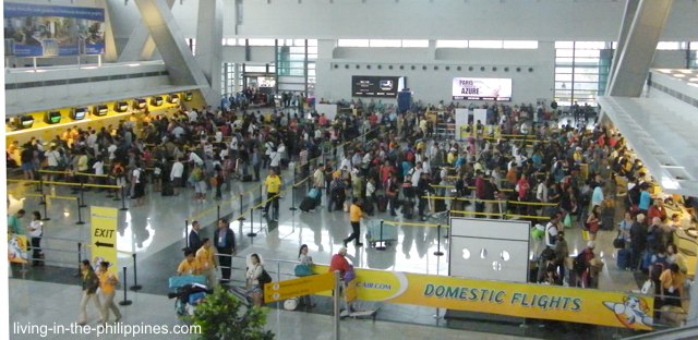 An empty airport by Filipino standards.