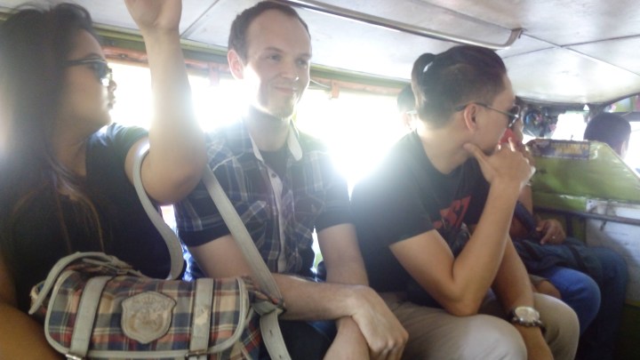 There's sticking out like a sore thumb and then there's sticking out like a white man on a jeepney.