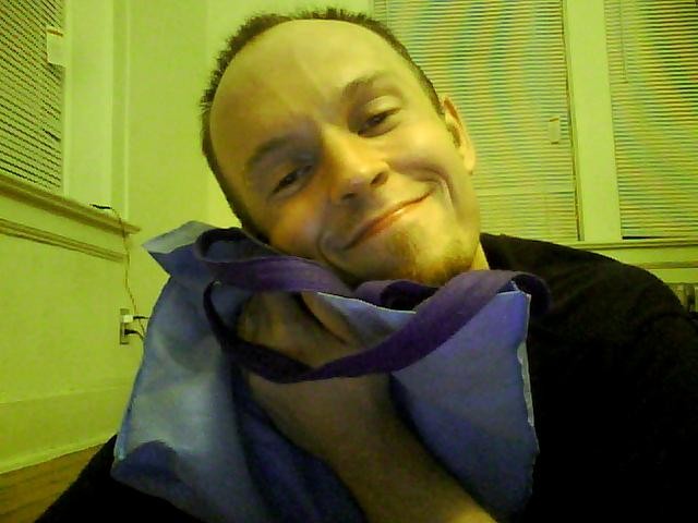 Yes I cuddle my blue bag sometimes. You would too if anyone gave a damn about you and had the foresight Jenny does.