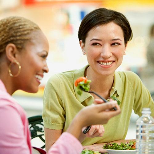 This bitch is totally grinning because she washed her feet in her friend's salad bowl too.