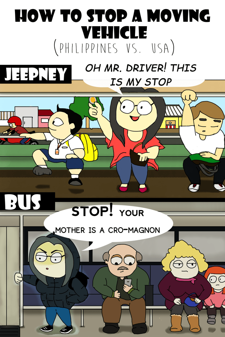 Jeepney Filipino Philippines bus drawing