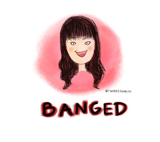 bangs hair haircut girl ladies teens women gift cute tshirt gf funny sexy