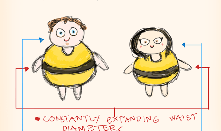 complacent relationship drawing two bees in a blog art funny comic comics design love relationships